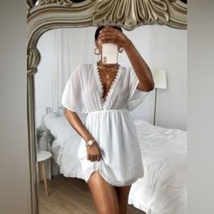 White coverup, size small